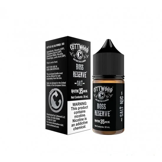 Cuttwood Boss Rezerve 30ML Salt Likit Cuttwood Boss Rezerve 30ML Salt Likit